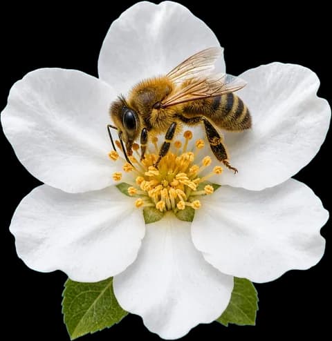 Bee on a blossom