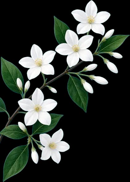 White jasmine flowers